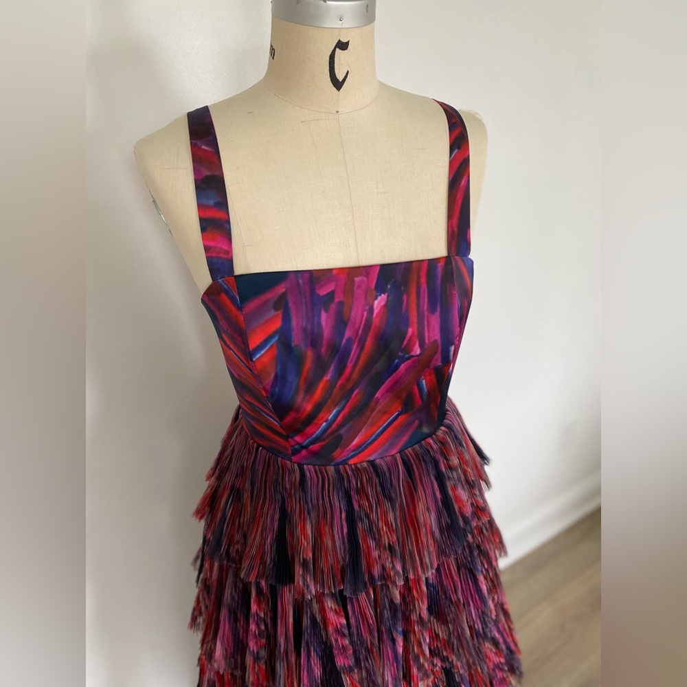 Hutch Pink and Purple Tiered Maxi Dress - Picture 4 of 10